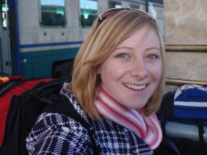 Never Ending Honeymoon | Jacqui with a backpack