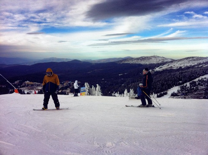 Snowboarding in Kopaonik, Serbia