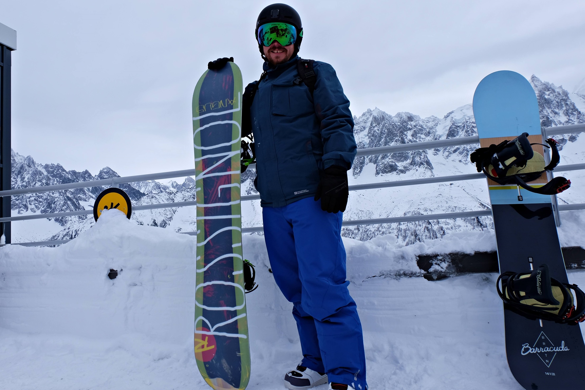 Dan’s snowboarding adventures in Chamonix, France (French Alps) (video)