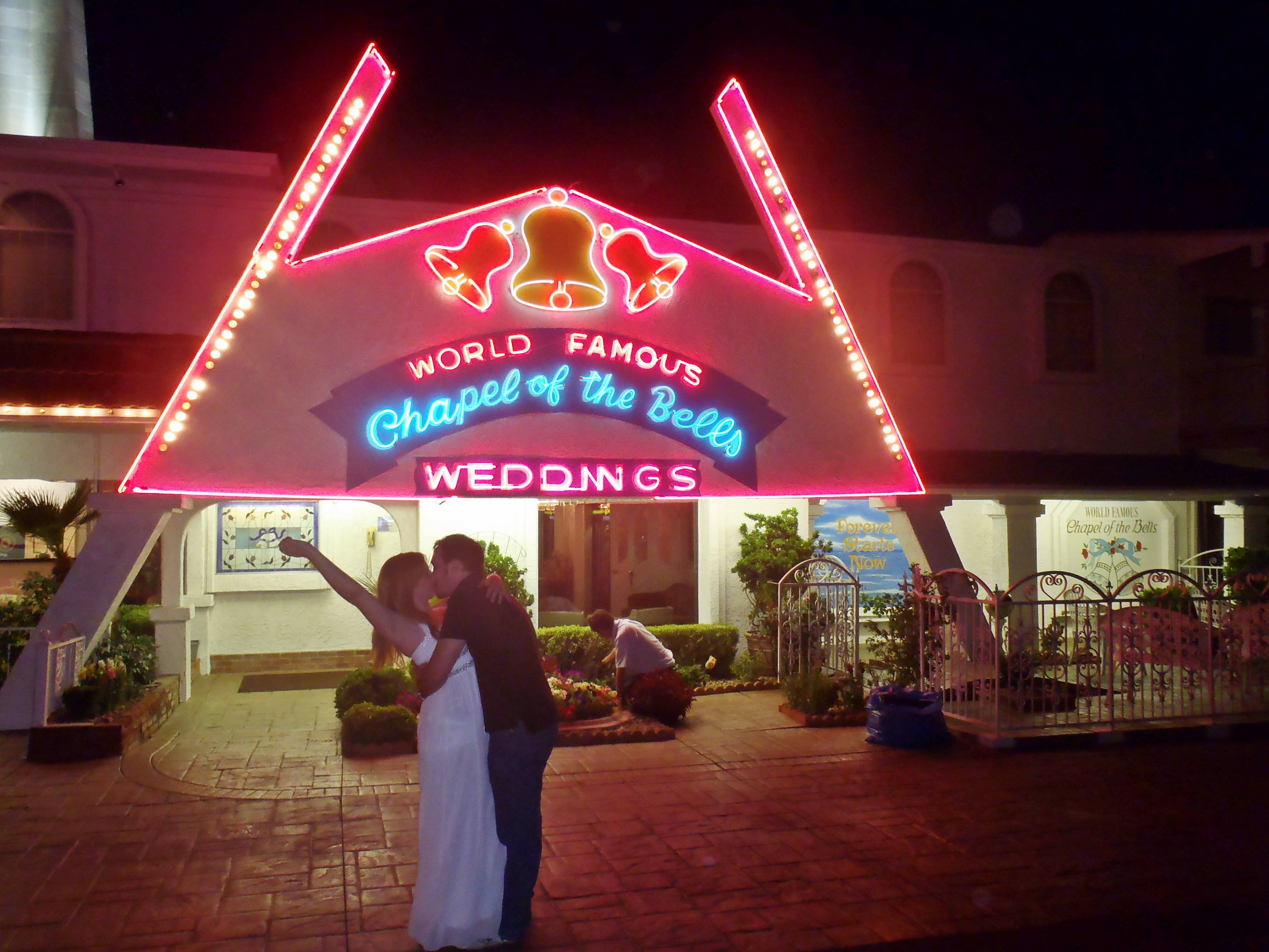 That time we got married at the Chapel of the Bells in Las Vegas!